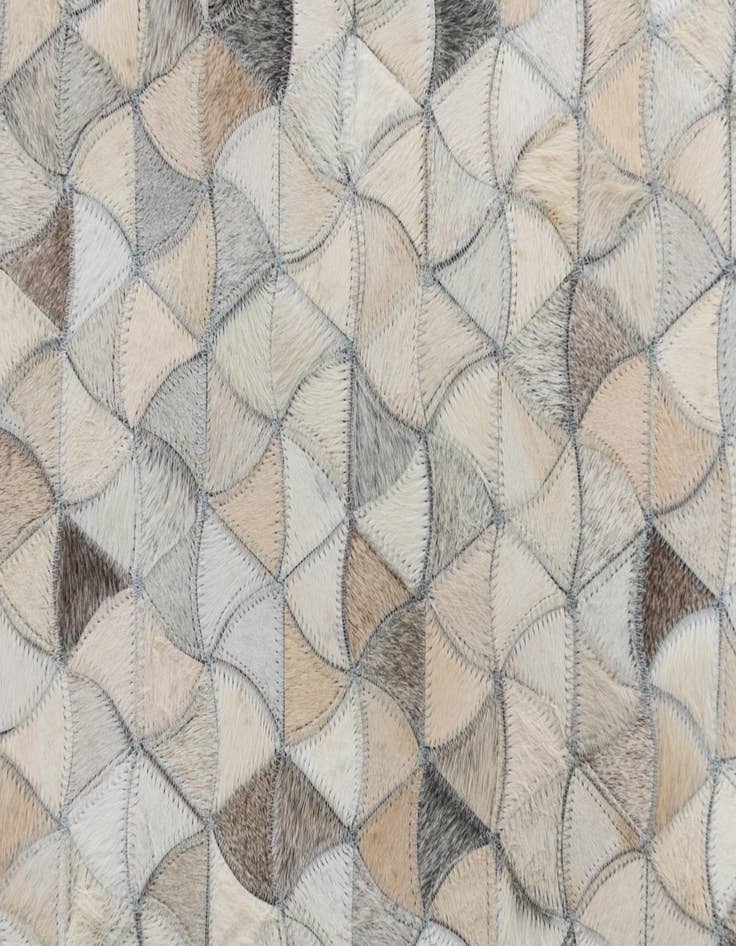 Detail image of 5' 2 x 8' Cowhide Leather Rug