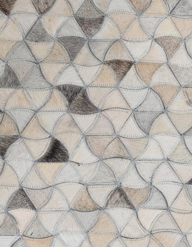 Detail image of 5' 2 x 8' Cowhide Leather Rug