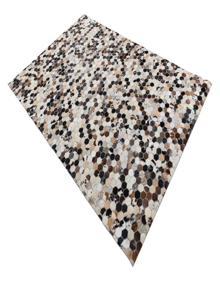 Detail image of 5' x 7' 9 Cowhide Leather Rug