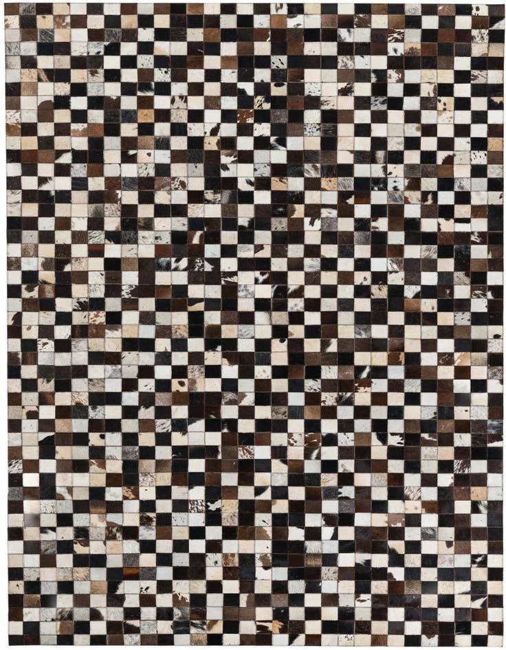 Detail image of 5' 1 x 8' 1 Cowhide Leather Rug