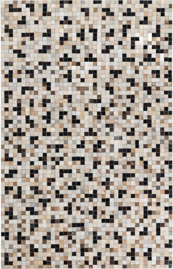 Detail image of 5' 1 x 8' Cowhide Leather Rug