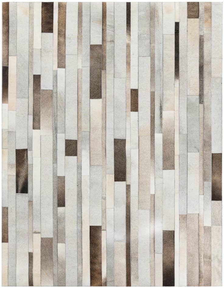 Detail image of 5' 3 x 7' 4 Cowhide Leather Rug