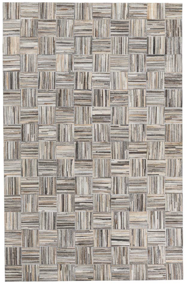 Detail image of 5' x 7' 8 Cowhide Leather Rug