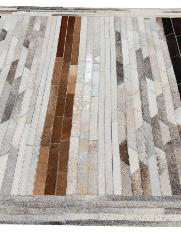 Detail image of 5' x 7' 9 Cowhide Leather Rug