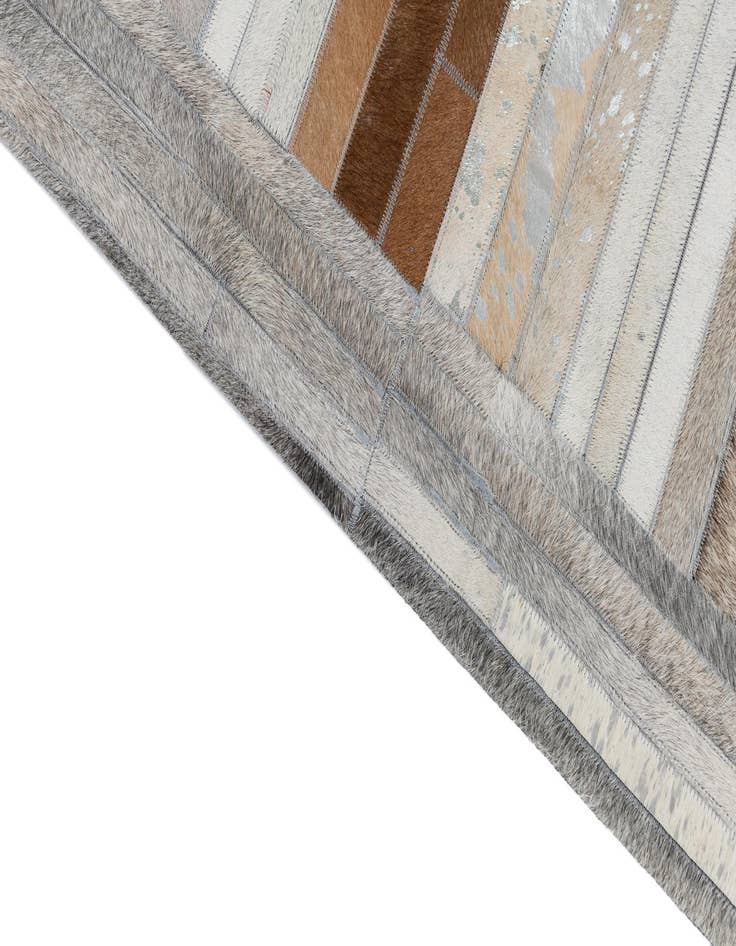 Detail image of 5' x 7' 9 Cowhide Leather Rug