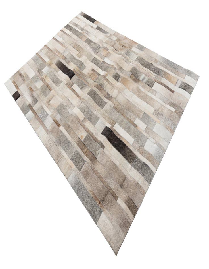 Detail image of 5' 2 x 7' 5 Cowhide Leather Rug