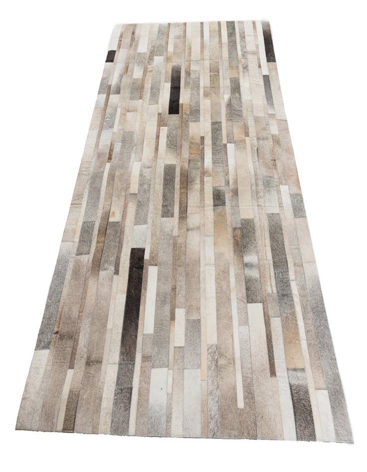 Detail image of 5' 2 x 7' 5 Cowhide Leather Rug