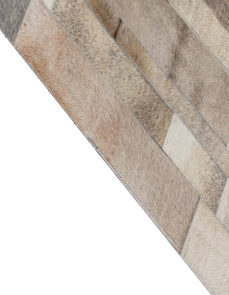 Detail image of 5' 2 x 7' 5 Cowhide Leather Rug