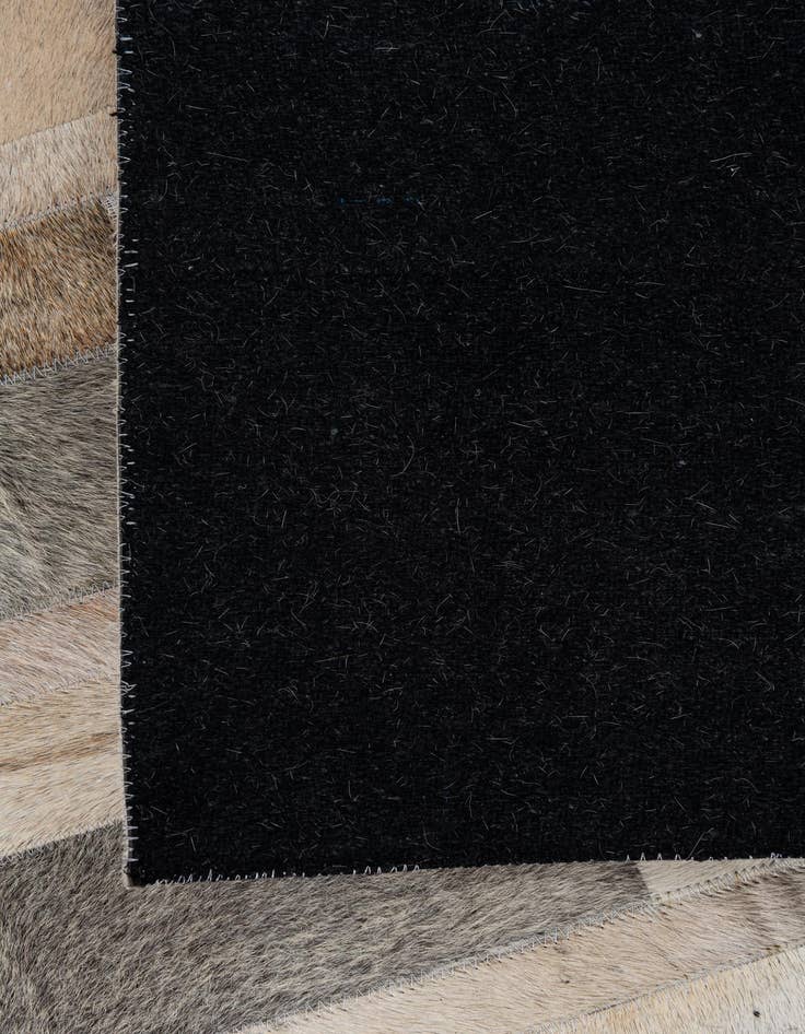 Detail image of 5' 2 x 7' 5 Cowhide Leather Rug