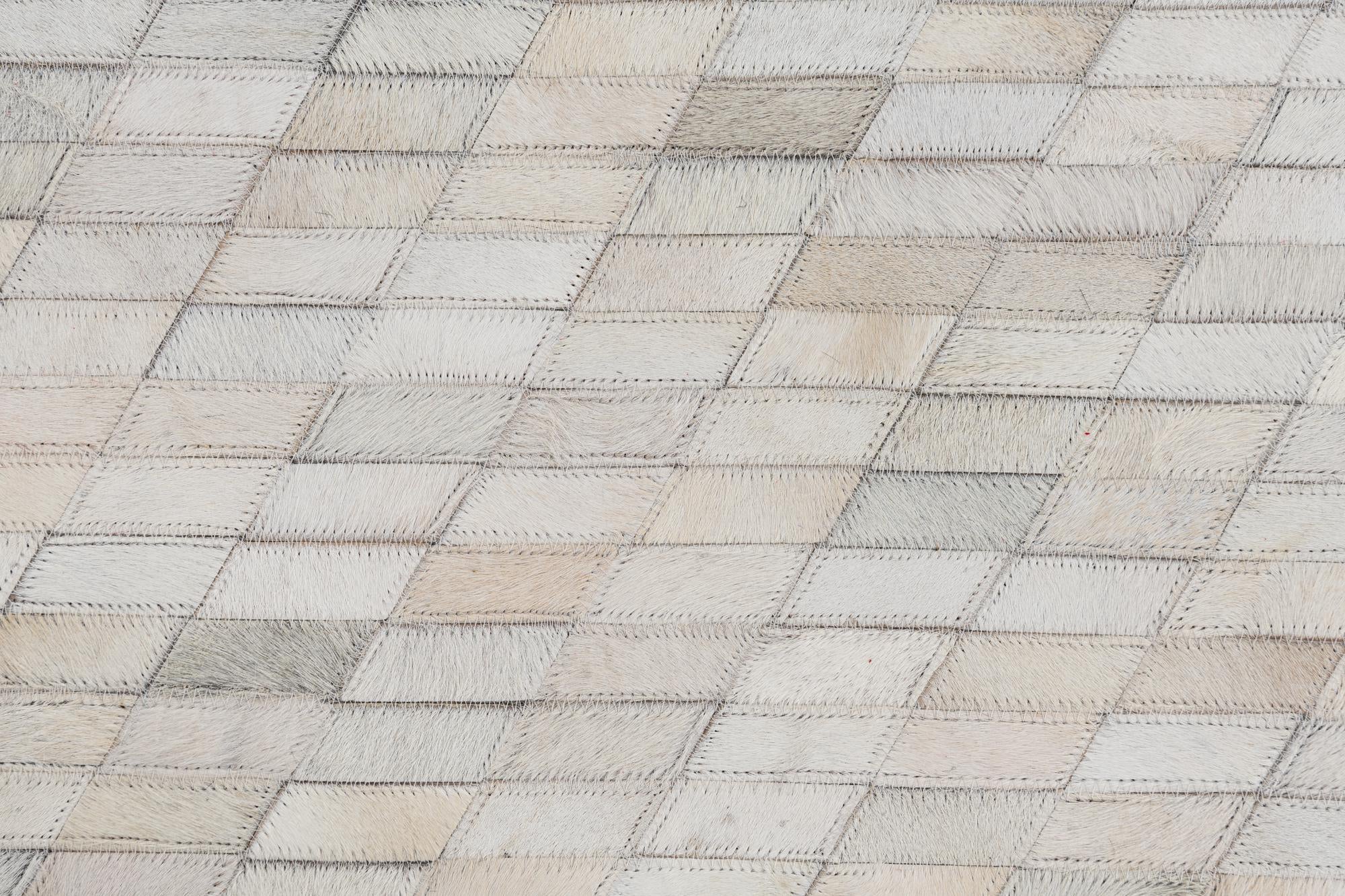5' 1 x 8' Cowhide Leather Rug