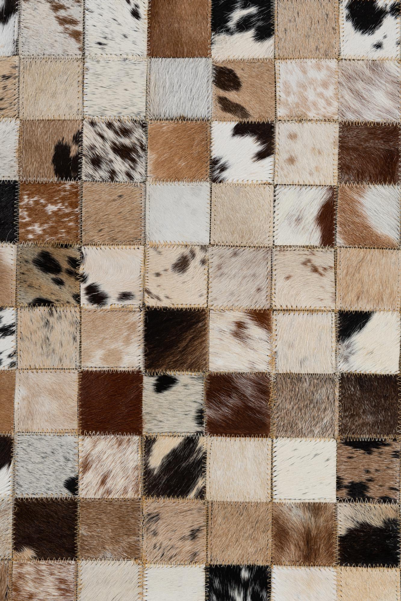 5' x 8' Cowhide Leather Rug
