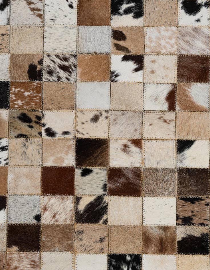 Detail image of 5' x 8' Cowhide Leather Rug