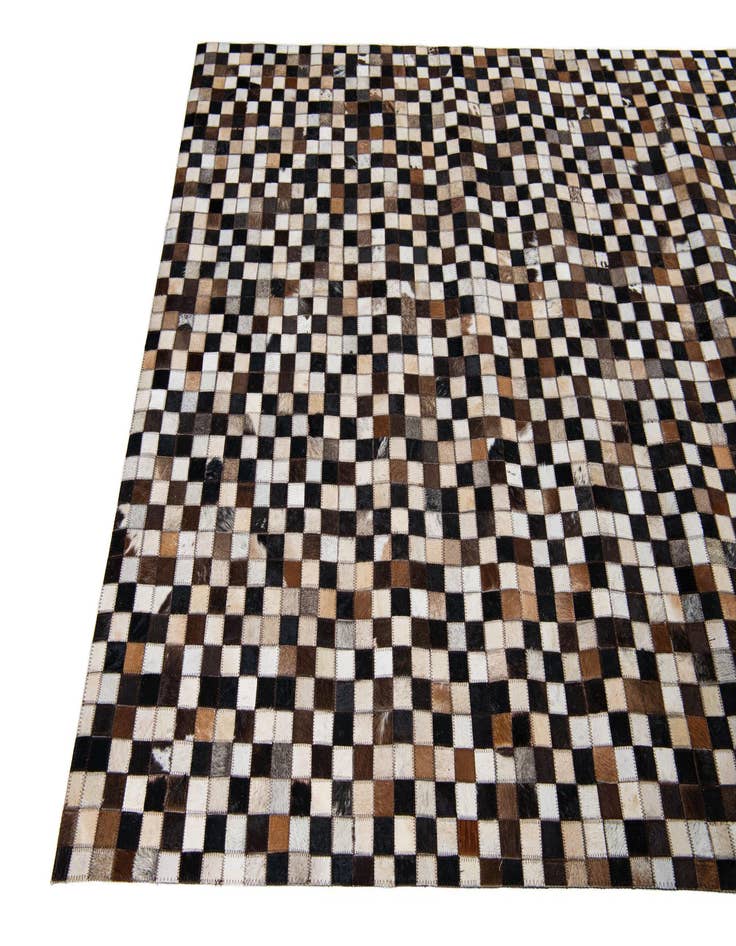 Detail image of 5' 1 x 8' 1 Cowhide Leather Rug