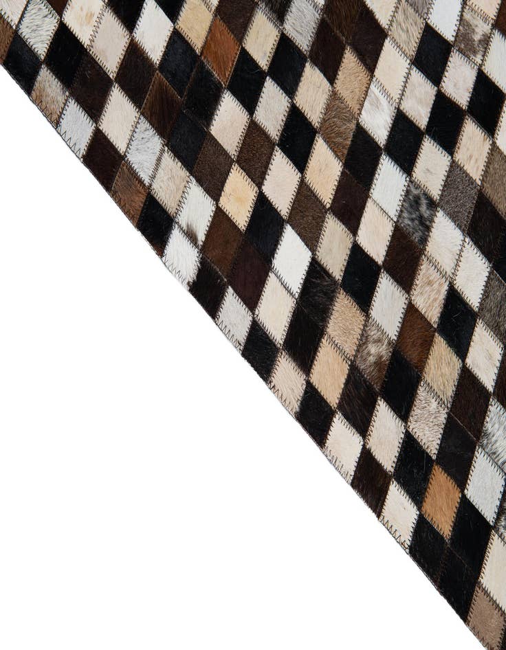 Detail image of 5' 1 x 8' 1 Cowhide Leather Rug