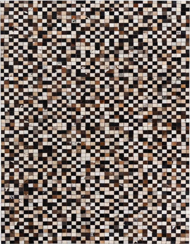 Detail image of 5' 1 x 8' 1 Cowhide Leather Rug