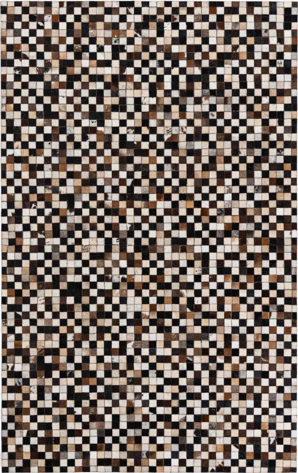 Detail image of 5' 1 x 8' 1 Cowhide Leather Rug
