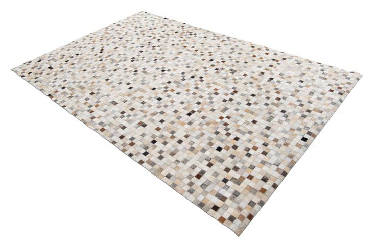 Detail image of 5' 2 x 7' 10 Cowhide Leather Rug