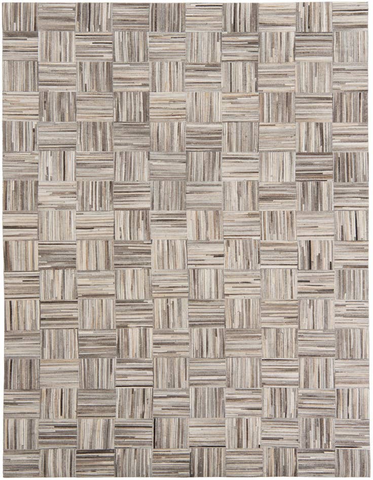 Detail image of 4' 10 x 7' 9 Cowhide Leather Rug