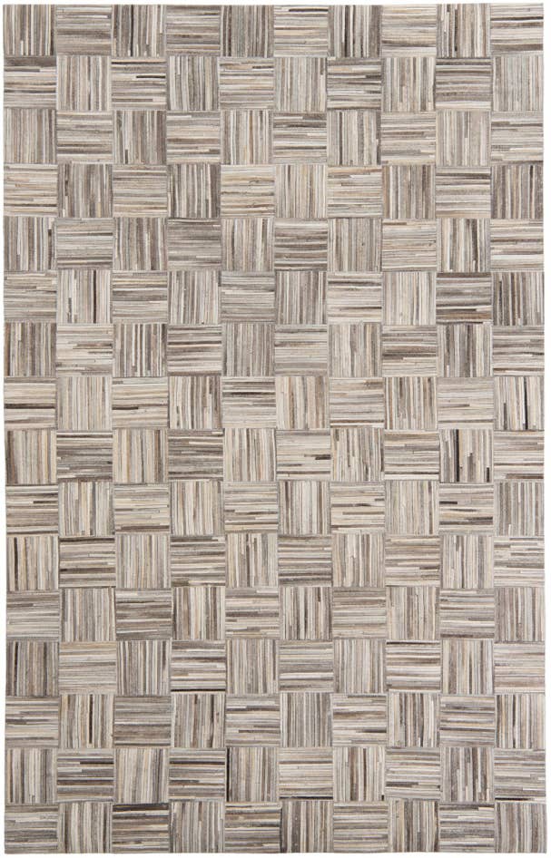 Detail image of 4' 10 x 7' 9 Cowhide Leather Rug