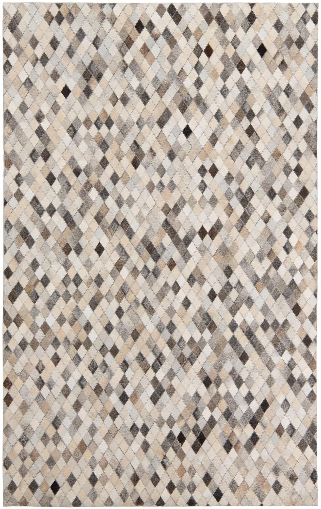 5' x 8' Cowhide Leather Rug