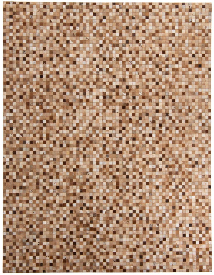 Detail image of 8' 1 x 9' 10 Cowhide Leather Rug