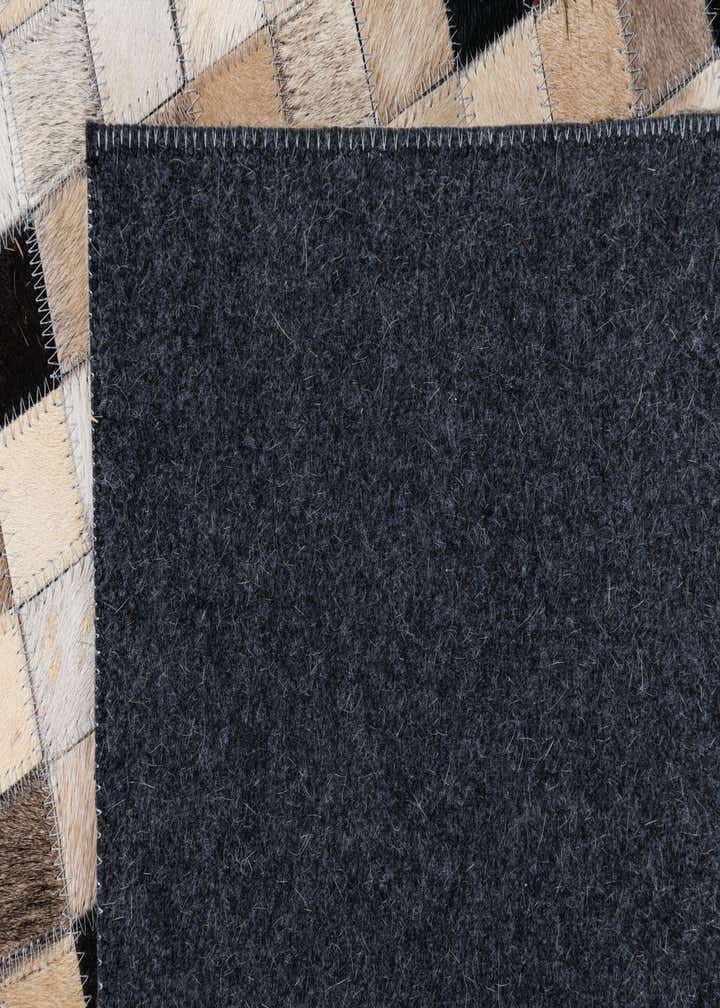 8' 1 x 10' Cowhide Leather Rug