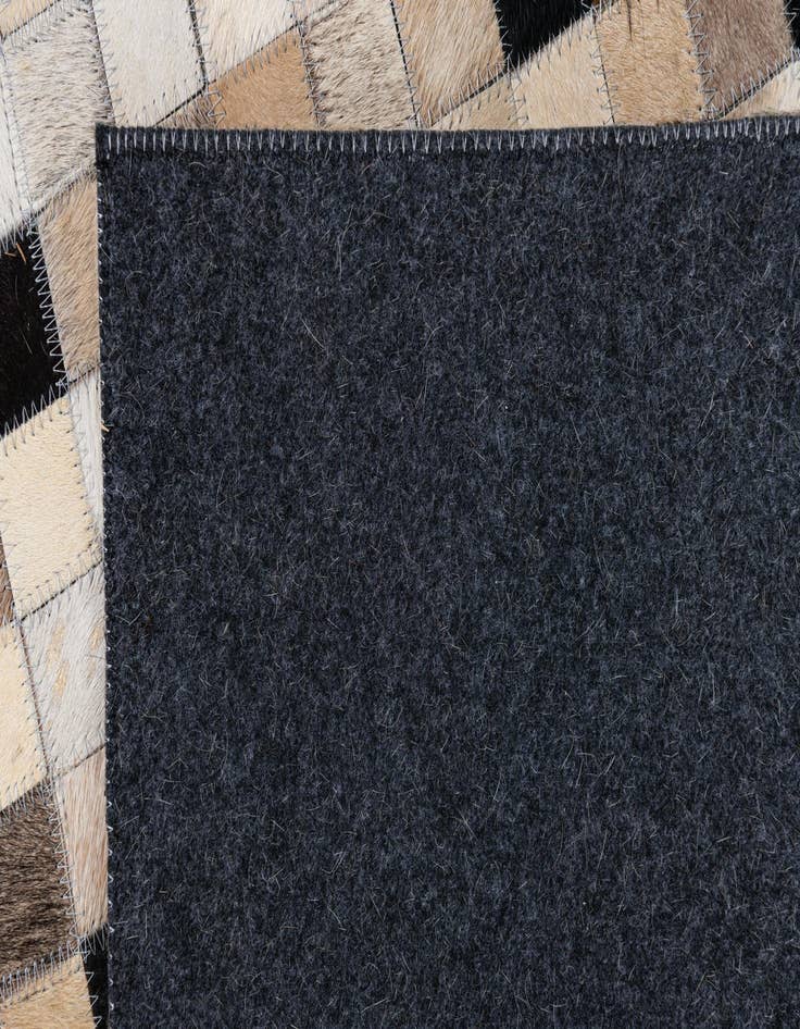 Detail image of 8' 1 x 10' Cowhide Leather Rug