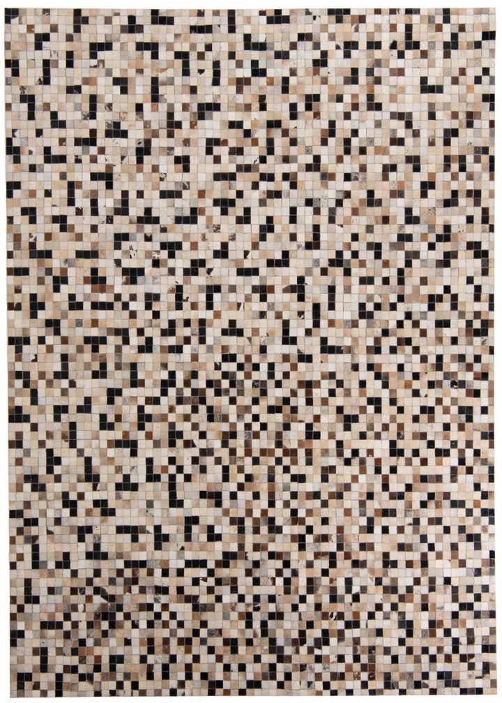 8' 1 x 10' Cowhide Leather Rug