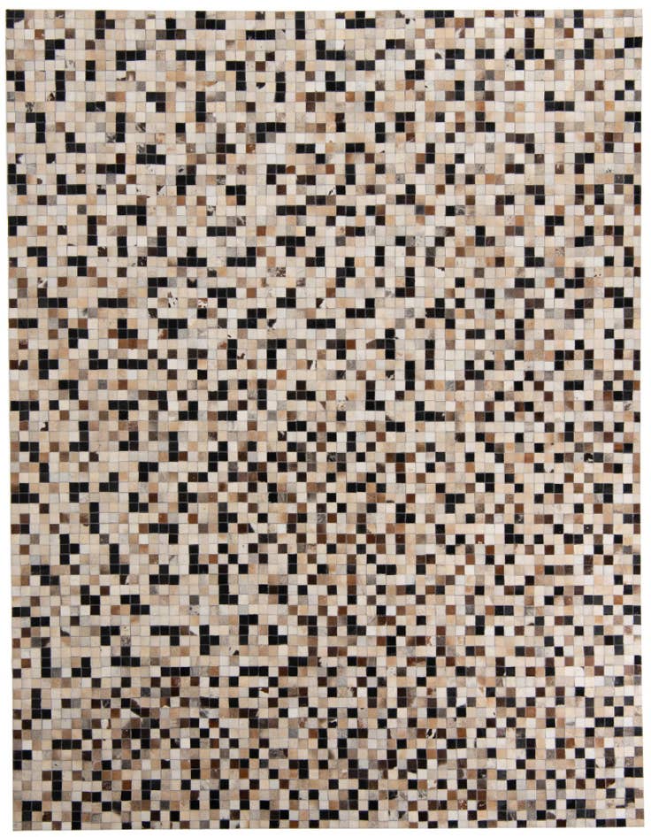 Detail image of 8' 1 x 10' Cowhide Leather Rug