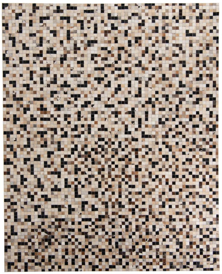 Detail image of 8' 1 x 10' Cowhide Leather Rug