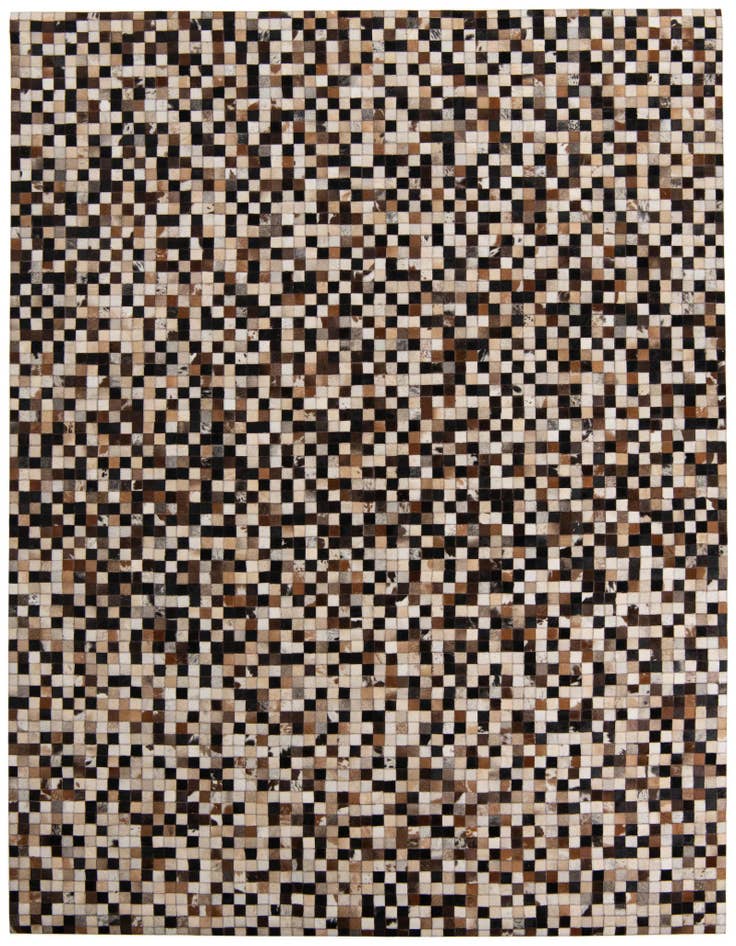 Detail image of 7' 9 x 9' 10 Cowhide Leather Rug