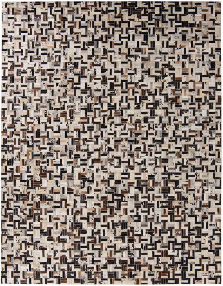 Detail image of 8' 2 x 10' Cowhide Leather Rug