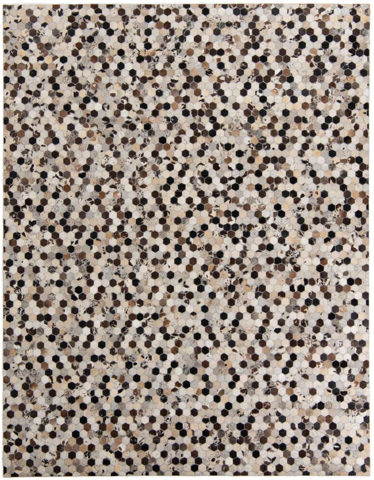 Detail image of 8' x 10' Cowhide Leather Rug