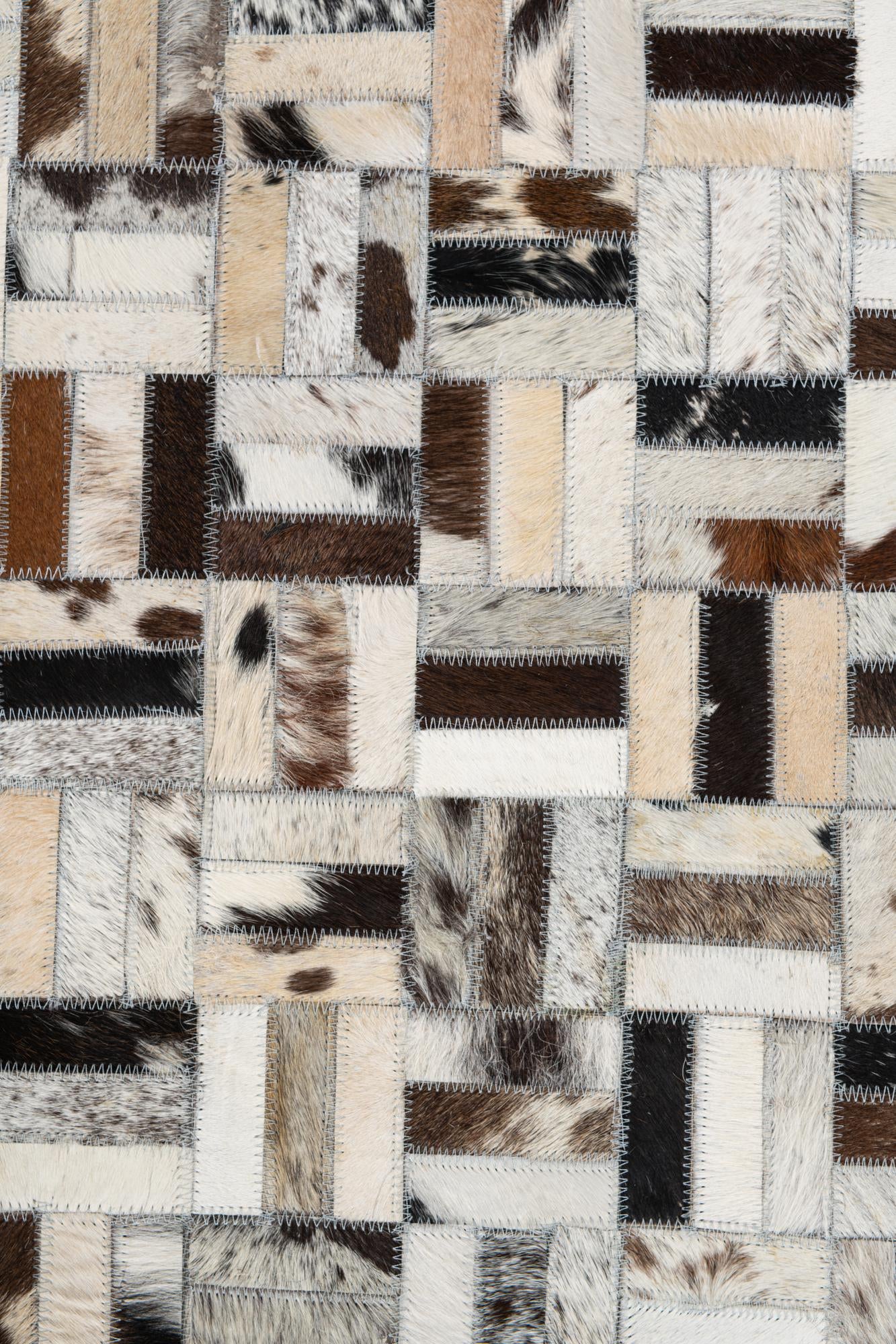 8' x 10' 1 Cowhide Leather Rug