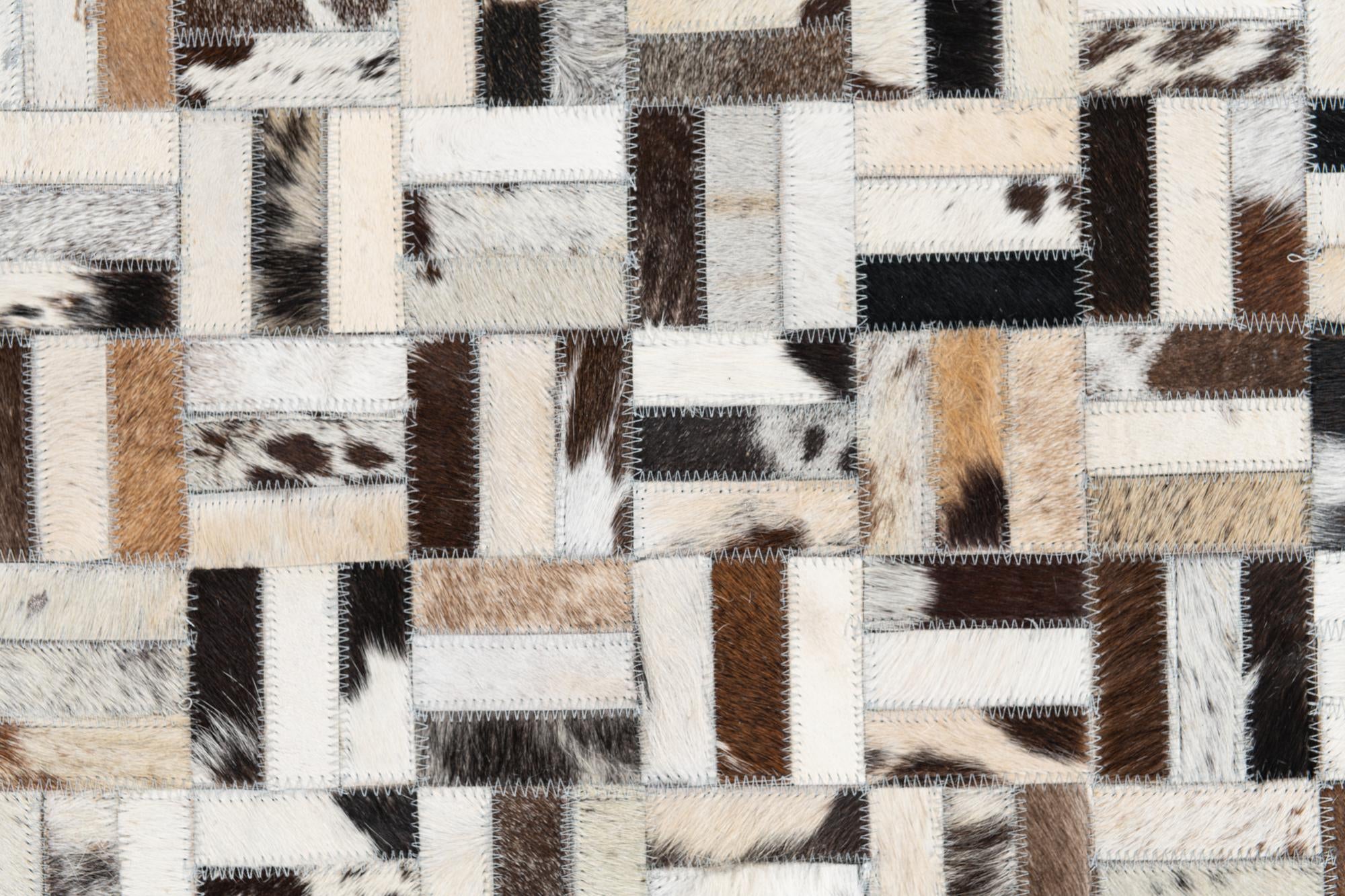 8' x 10' 1 Cowhide Leather Rug