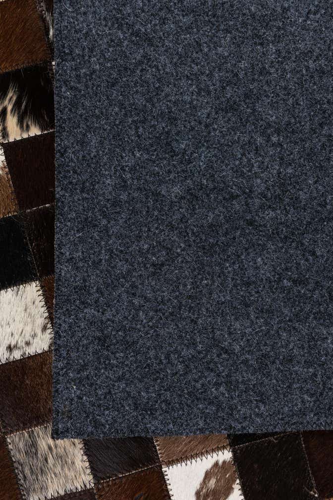 8' 1 x 10' Cowhide Leather Rug