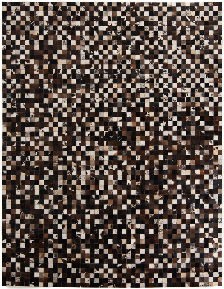 Detail image of 8' 1 x 10' Cowhide Leather Rug