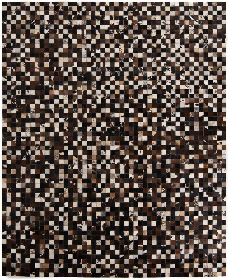 Detail image of 8' 1 x 10' Cowhide Leather Rug