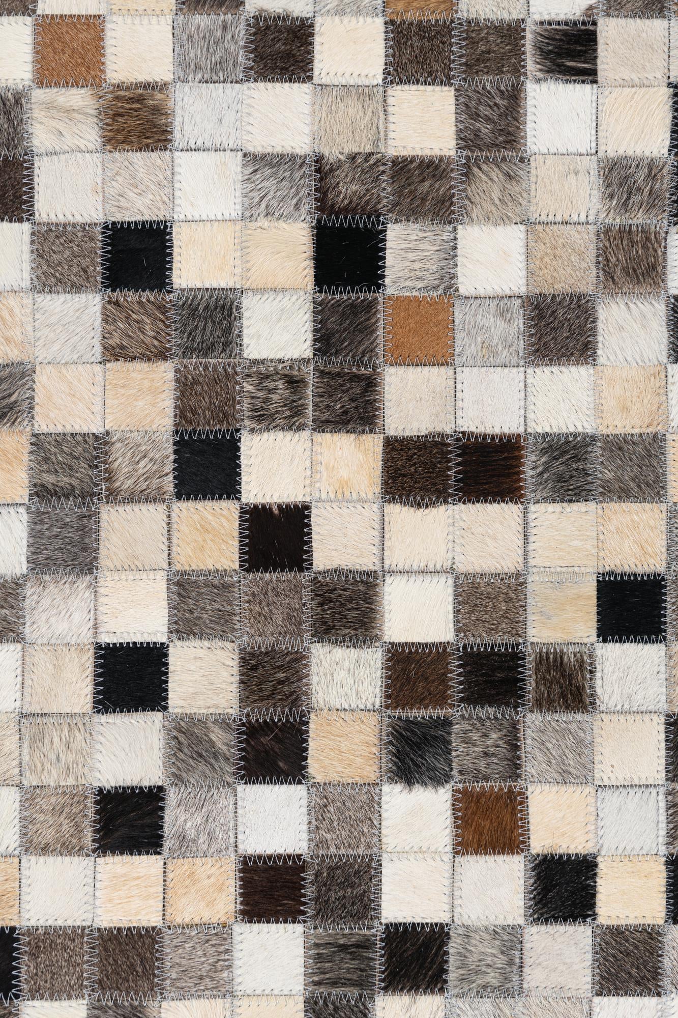 8' x 10' Cowhide Leather Rug