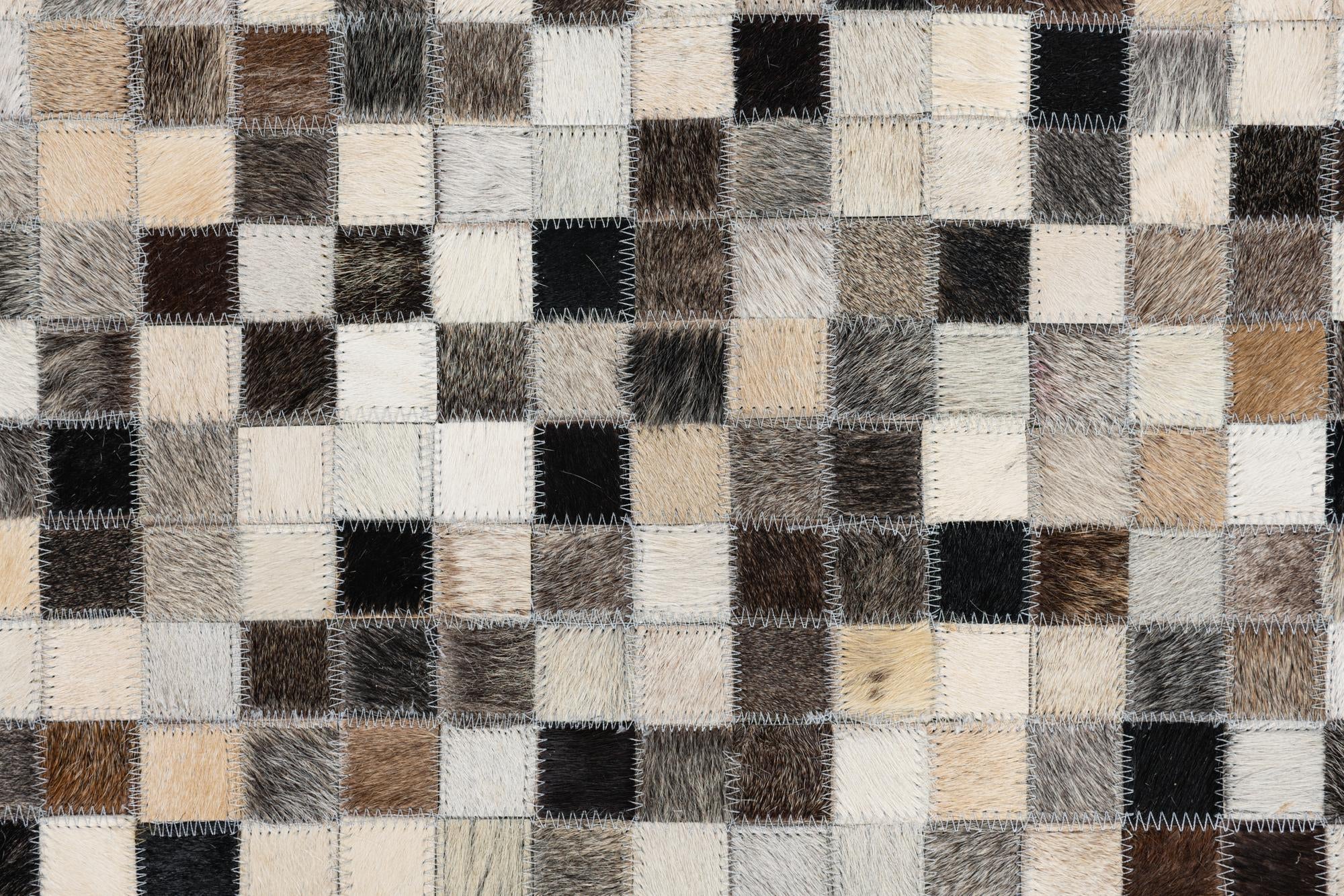 8' x 10' Cowhide Leather Rug