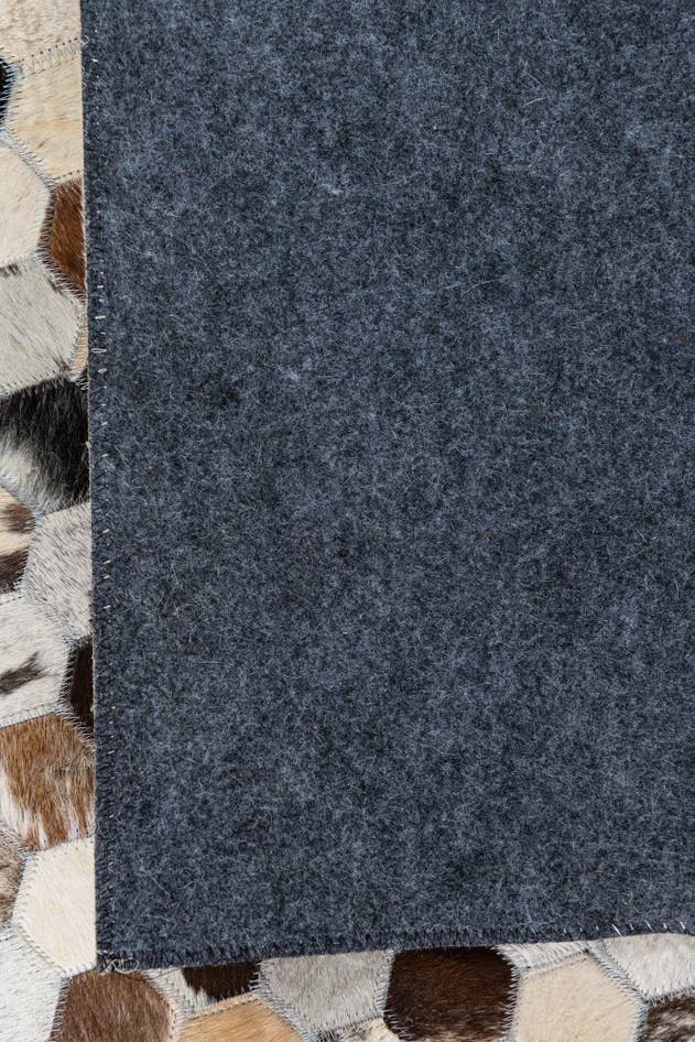 Detail image of 8' 1 x 9' 10 Cowhide Leather Rug