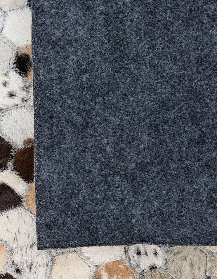 Detail image of 8' x 9' 8 Cowhide Leather Rug