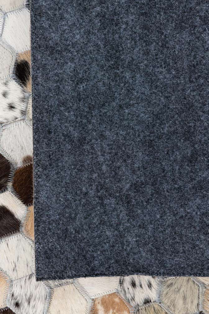 8' x 9' 8 Cowhide Leather Rug