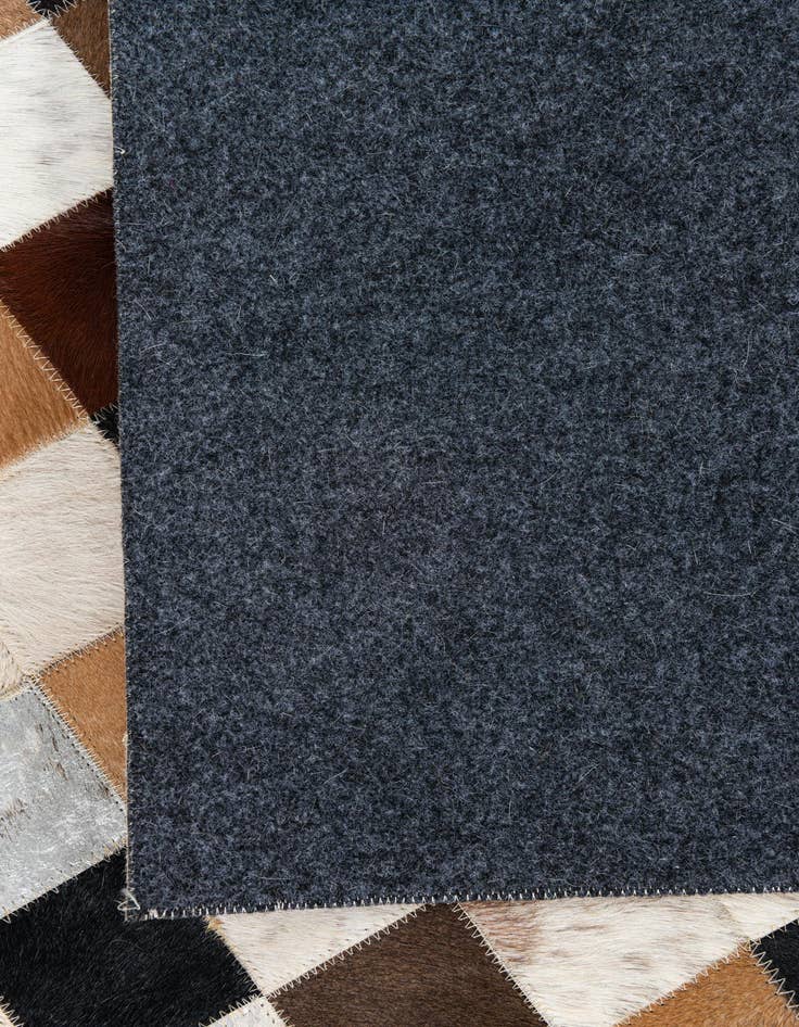 Detail image of 8' x 9' 10 Cowhide Leather Rug