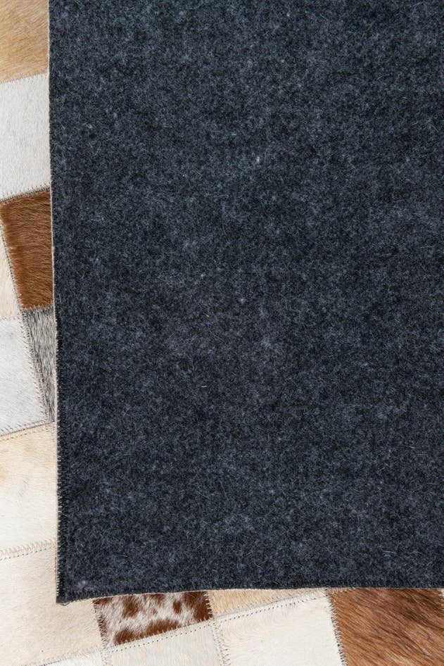 Detail image of 8' 1 x 10' Cowhide Leather Rug