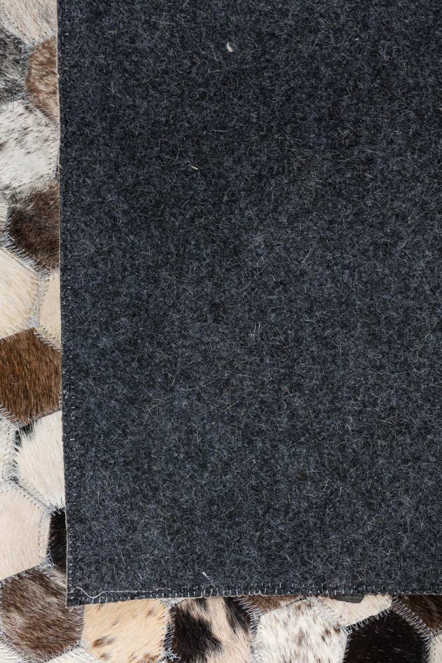Detail image of 8' x 9' 10 Cowhide Leather Rug