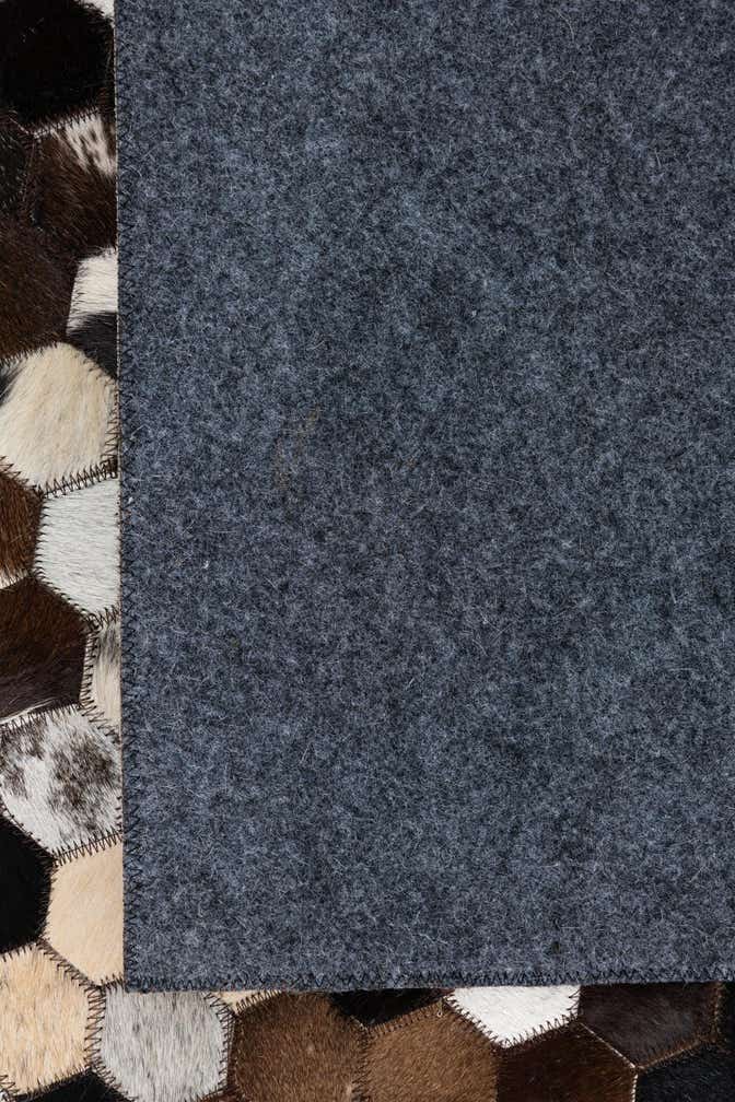 8' x 9' 8 Cowhide Leather Rug