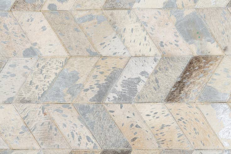 Detail image of 5' x 8' Cowhide Leather Rug