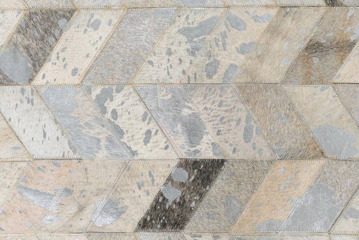 Detail image of 5' x 8' Cowhide Leather Rug