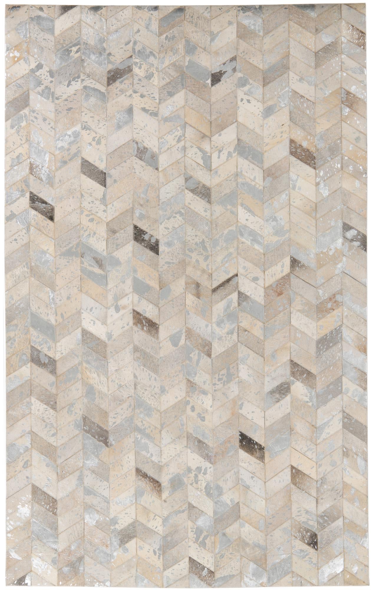 5' x 8' Cowhide Leather Rug